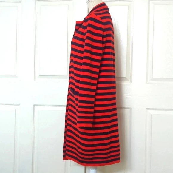 Ann Taylor Navy and Red Striped Cardigan - Picture 7 of 8